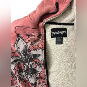 Hybrid apparel pink Sherpa hoodie